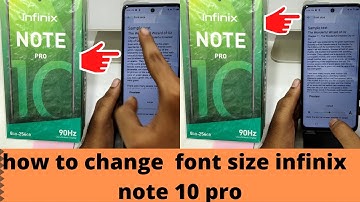 How to Change Font Size in INFINIX NOTE 10 pro, Note 10| infinix note 10 pro font size setting