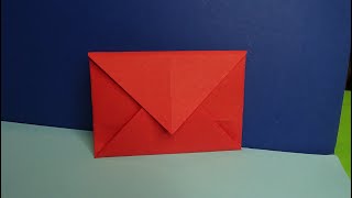 Easy paper envelope  / how to make an easy origami envelope for Santa