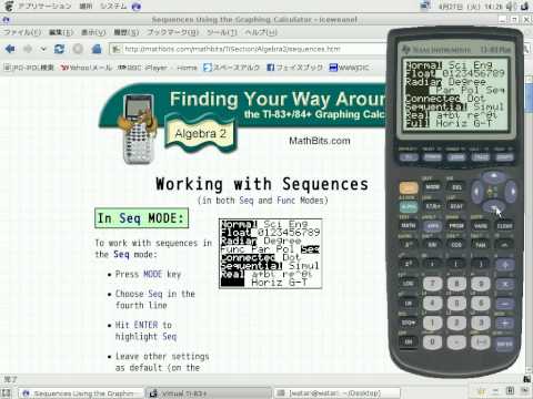 Sequences, Recursive Sequences, and Sums on the TI-83