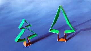 Origami Christmas Tree Ornament - Paper DIY Christmas Decoration