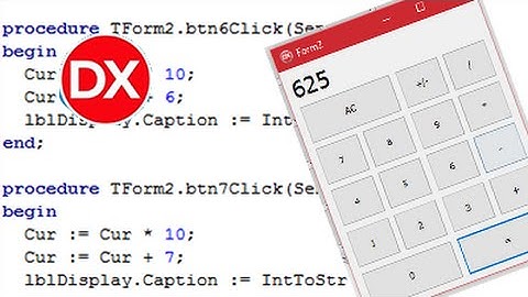 Delphi Tutorial 01: Calculator App & Variables