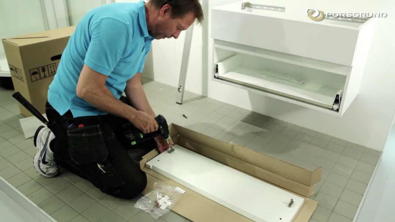 Montering av porsgrund seven d servantskap youtube
