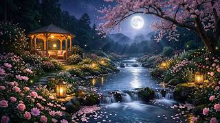 Serene Moonlit River Ambience 💤 Gentle Water Flow for Restful Sleep