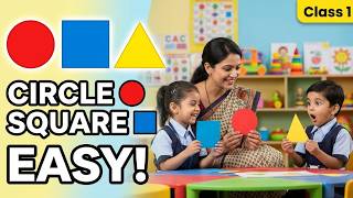 Shapes for Class 1 Kids 🔷 | Fun &amp; Easy Math Learning for Beginners
