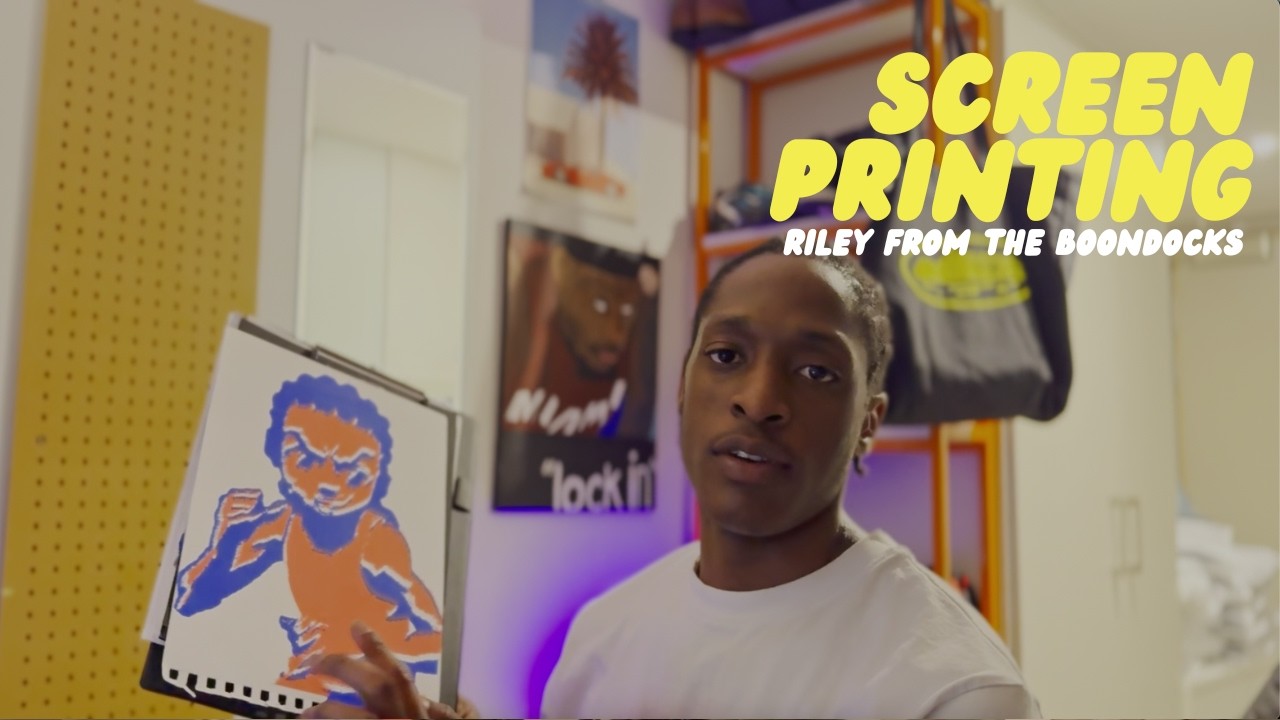 I Screen-Printed Riley from The Boondocks (Pop Art is Back) - YouTube
