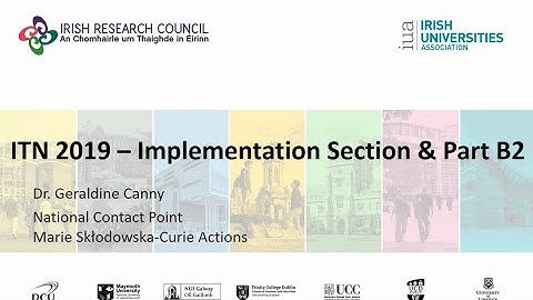 ITN 2019 Implementation & Part B2 (4/4)