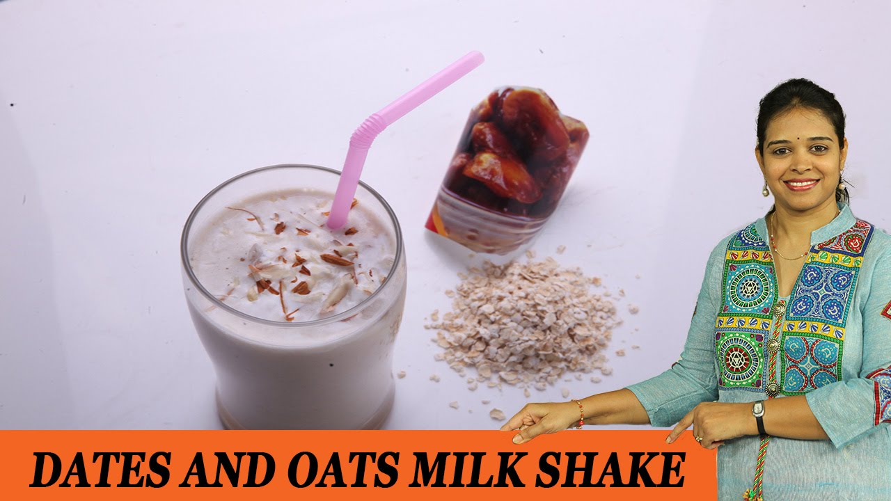 Oats dates milk