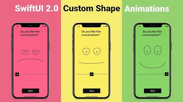 SwiftUI 2.0 Custom Shapes Animation - Animated Ratings View - SwiftUI Tutorials