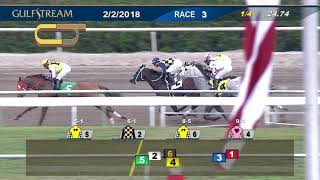 Gulfstream Park Carrera 3 - 2 de Febrero 2018