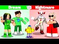 Roblox DREAM Family vs NIGHTMARE Family.. 😴🤡