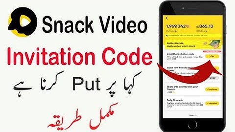 how to invite friends in snack video and earn money |earn money from snack video app
