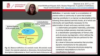Multimodal Communication 4: Semiotic Modes