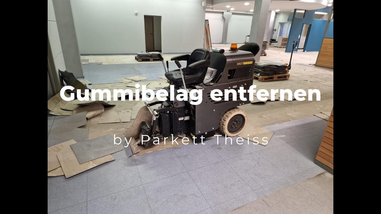 Gummibelag entfernen mit Aufsitzer MKS