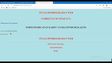 UTS PEMROGRAMAN WEB : FORM INPUT DATA MENGGUNAKAN HTML, PHP, MYSQL