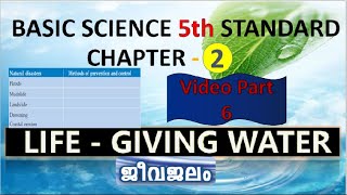 Basic Science 5th Standard | Chapter 2 | Video Part - 6 | LIFE GIVING WATER | ജീവജലം