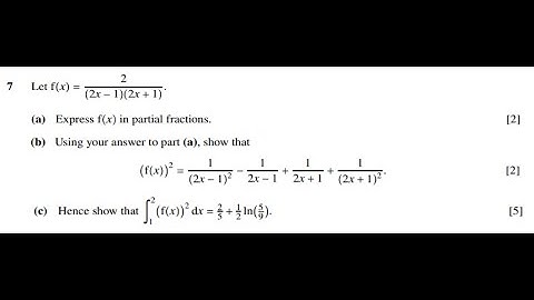 Q7 Solutions for CIE mathematics 9709 paper 33 June 2020 9709/33/m/j/20
