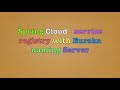 Spring Cloud Naming Server and Discovery Client | Netflix Eureka