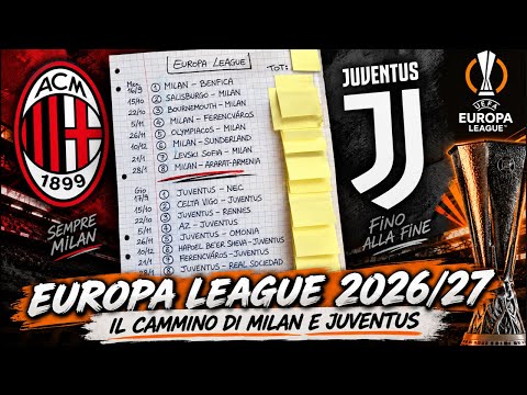 Video EUROPA LEAGUE 2026/27: PRONOSTICO IL CAMMINO DELLE ITALIANE ??