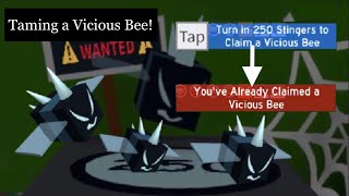 Claiming a Vicious Bee! | Bee Swarm Simulator