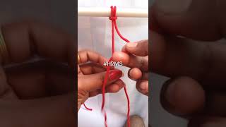 @howtomakesimple Macrame Vertical Right Lark's Head Knot #shorts | Basic Macrame Knots #07 #short