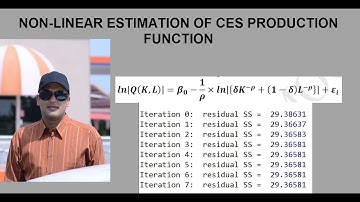 Non-Linear Estimation of CES Production Function in Stata