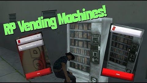 MTA:SA - Roleplay Vending Machine System