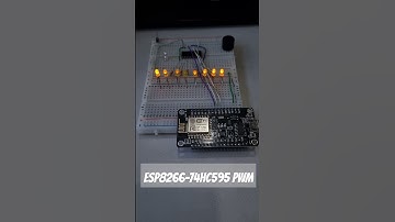 ESP8266 - 74HC595 PWM Control #arduino #esp32 #esp8266 #pwm #74HC595