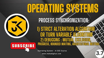 3.7 Synchronization Mechanism: Strict Alteration or Turn variable Algorithms with Debugging Insights