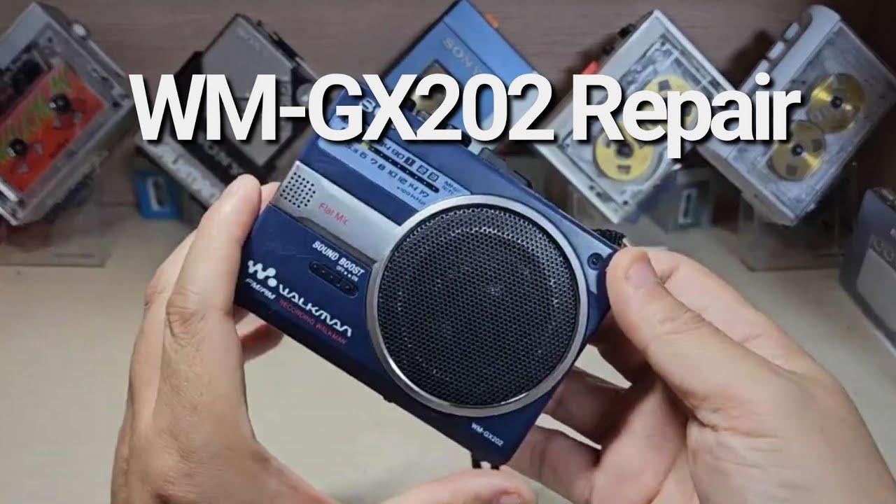 Sony WN-GX202 Reair Cassette player Walkman - YouTube