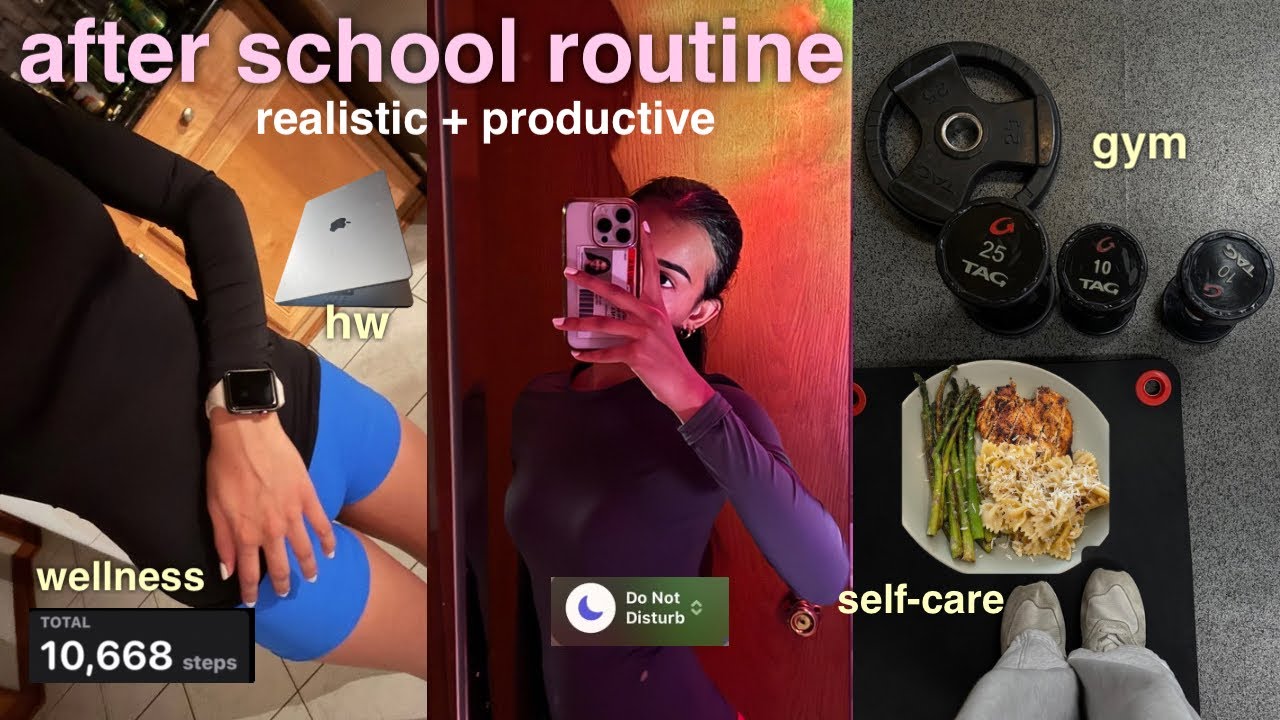 моя ПОСЛЕШКОЛЬНАЯ рутина в старших классах | забота о себе, спортзал, семья и многое другое (+ ве...