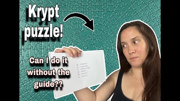 Solid colour KRYPT puzzle by Ravensburger - Can I complete it WITHOUT the guide??