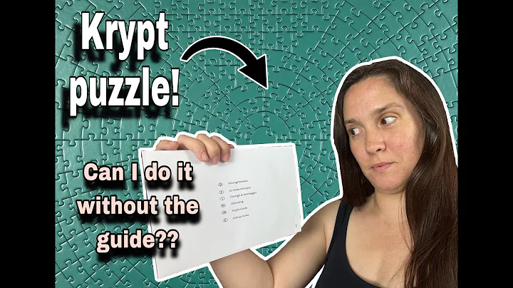 Solid colour KRYPT puzzle by Ravensburger - Can I complete it WITHOUT the guide??