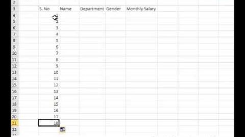 Populating the Case Study in Excel