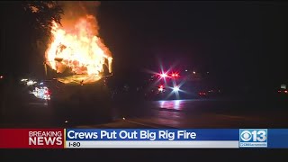 Crews Put Out Big Rig Fire