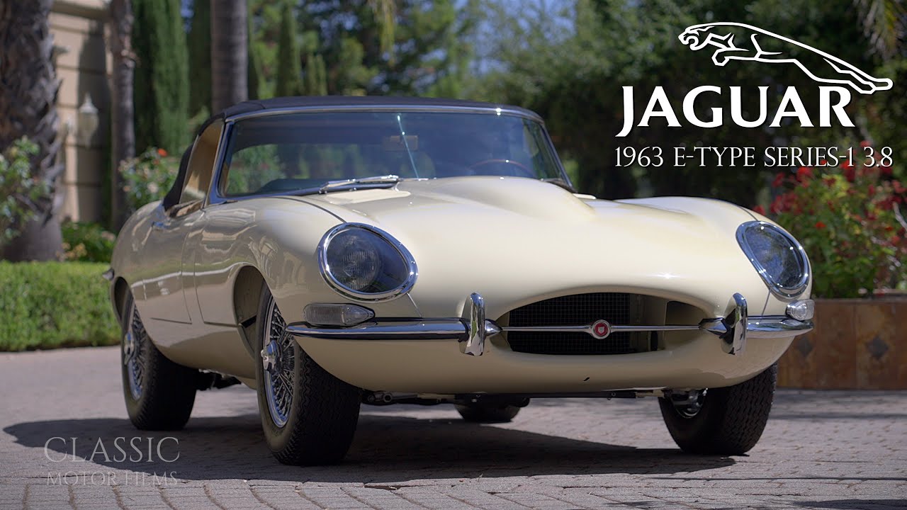 1963 Jaguar E-Type Series 1 in Old English White - YouTube