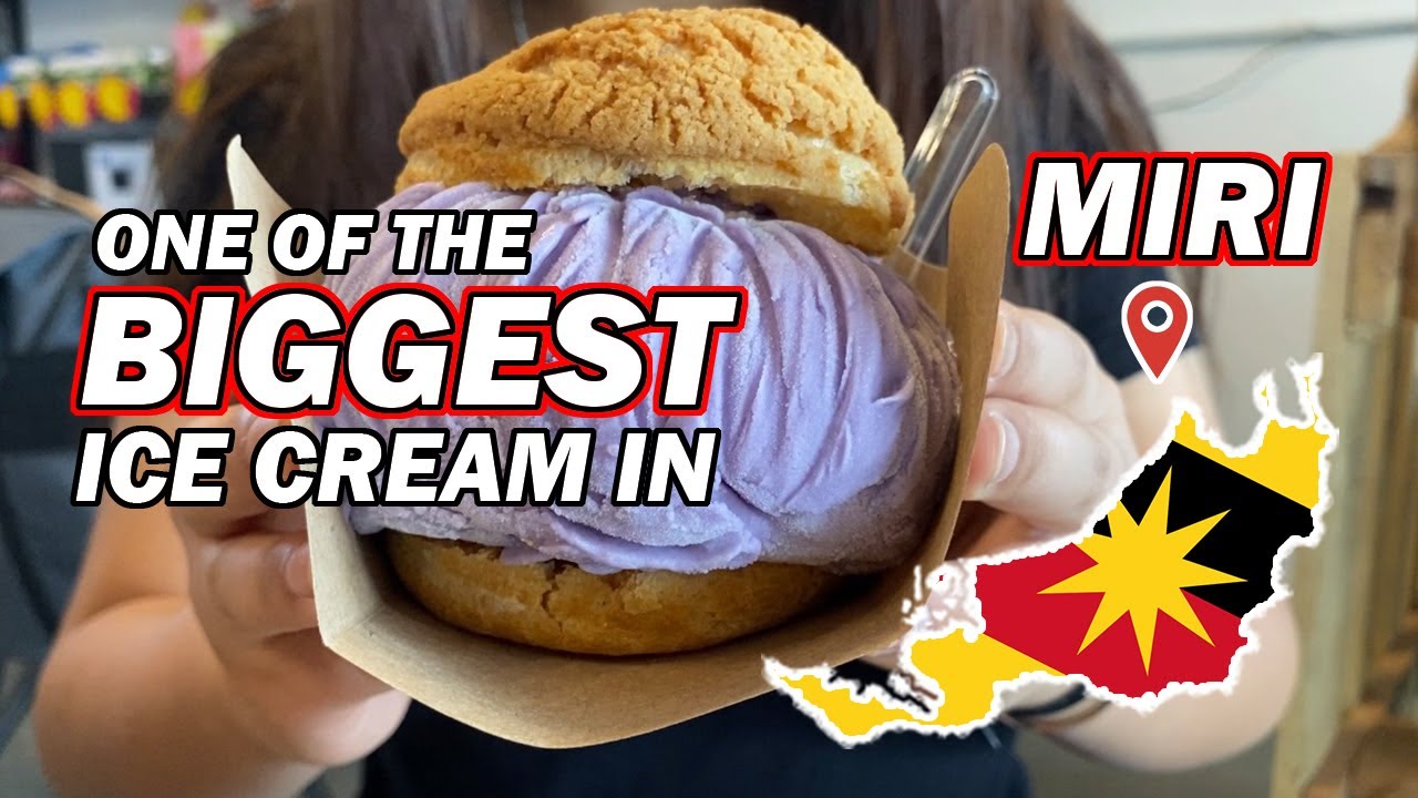 One of the Biggest Ice Creams in Miri, Sarawak | Malaysia | Borneo Foodie | Hokkaido Ice Cream Puffs