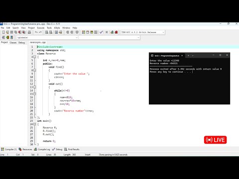 Day - 04 Reverce Program Using Class And Object In C++ | Satya Gyan A4