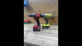 RYOBI VS Milwaukee 18v Cordless hammer drill