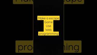 Animated Escape game. #coding #code