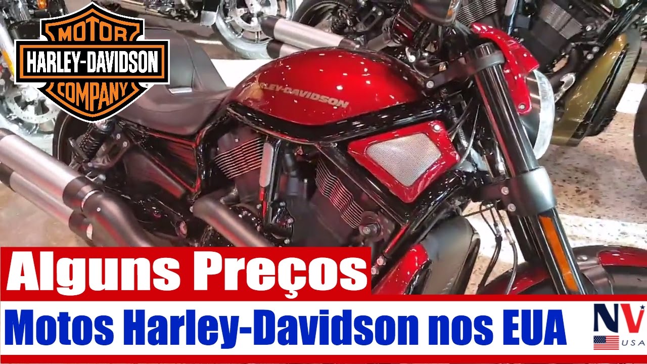 Motos Harley  Davidson  nos Estados Unidos Alguns Pre os 