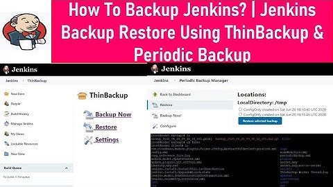 How To Backup Jenkins? | Jenkins Backup Restore Using ThinBackup & Periodic Backup | Thetips4you