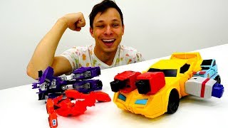 Игры #Трансформеры Федор прокачал #БАМБЛБИ к Битве c Десептиконами Видео игрушки для мальчиков