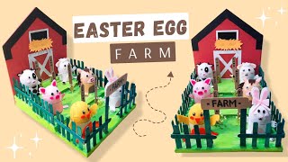 Farm-tastic Easter Egg Decorating Ideas | Cute Easter Crafts by Ebby Craft