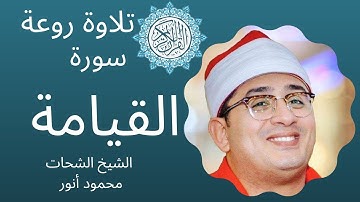 سورة القيامة كاملة  جودة عالية تلاوة   رائعة ⁩ الشيخ محمود الشحات أنور Egypt مصر