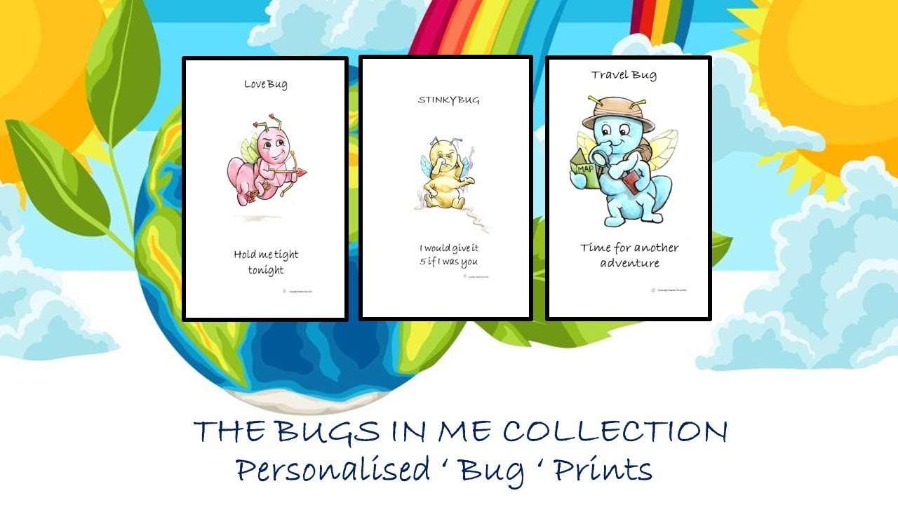 Stinky Bug Personalised Prints The perfect gift for kids and adults