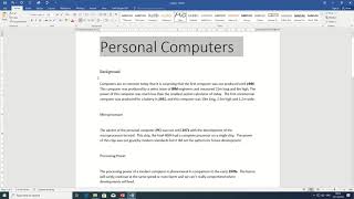 Word Processing - Exam A - Section C Practice - PC