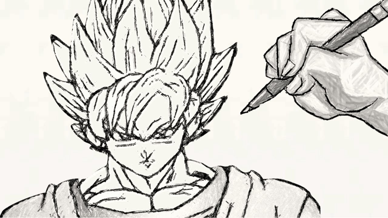 COME DISEGNARE GOKU SUPER SAYAN  YouTube