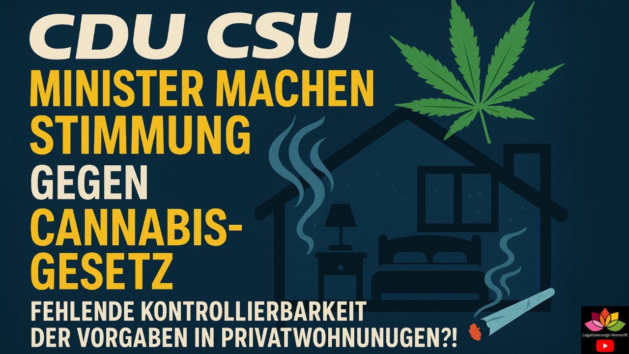 CDU/CSU Minister machen Stimmung gegen Cannabisgesetz vor erstem Zwischenbericht zur CanG Evaluation