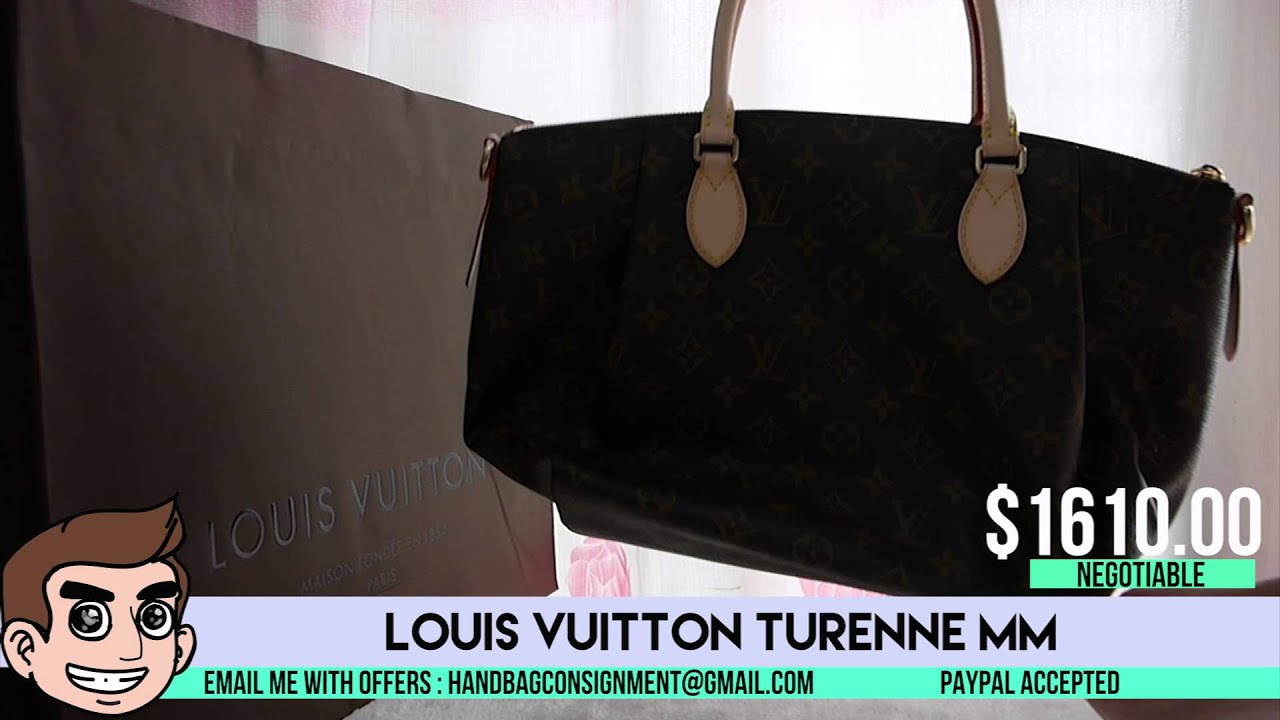 FOR SALE: Louis Vuitton Women&#39;s Handbag Turenne MM Neverfull ($1210.00) - YouTube