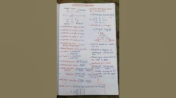 co-ordinate geometry formula